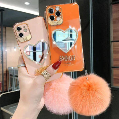 حافظة الأيفون الأنيقة مع مرآة